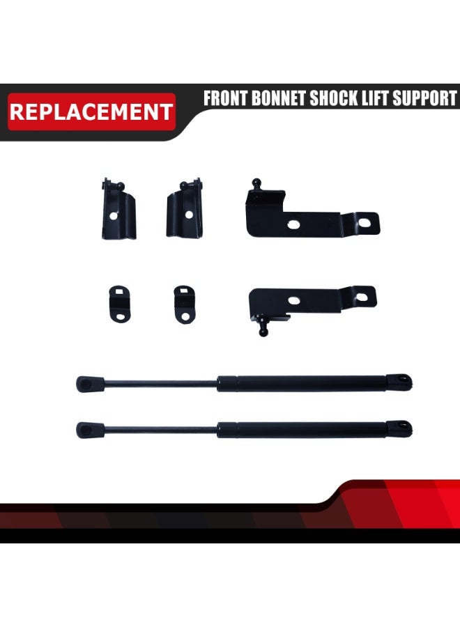 KISSUN Pair of Front Bonnet Hood Shock Rod Kit Gas Charged Shock Dampers Spring Struts Bar Compatible with Nissan Navara Frontier D40 Pathfinder Xterra 2004-2018 - Image 5