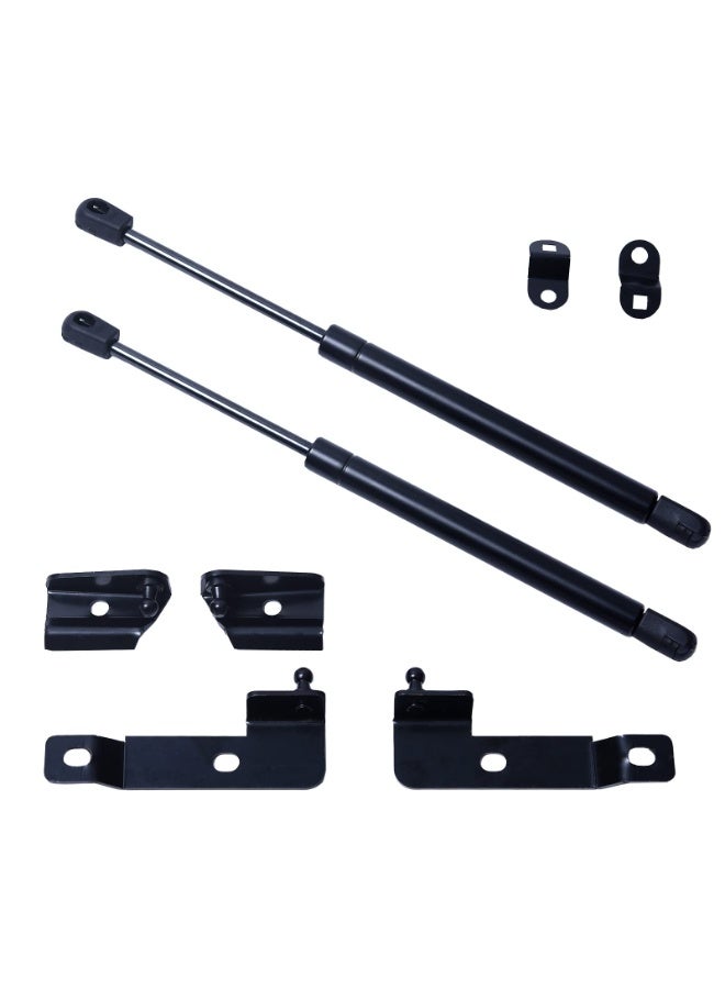 KISSUN Pair of Front Bonnet Hood Shock Rod Kit Gas Charged Shock Dampers Spring Struts Bar Compatible with Nissan Navara Frontier D40 Pathfinder Xterra 2004-2018 - Image 1