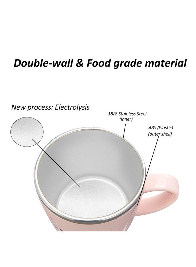 Valueder Kids Baby Toddler Cups Mug Sippy Learning Trainer Cup for Milk Coffee Hot Chocolate Stainless Steel Trainer Straw Cup with Lid, Rabbit, 7oz/Peacock pink - Image 5