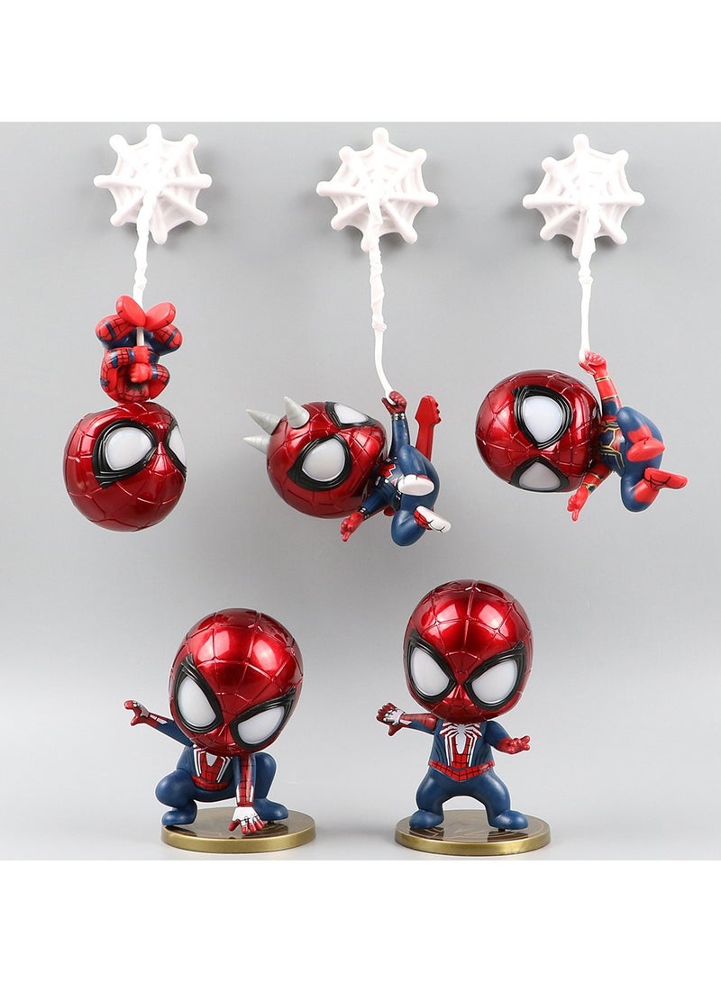 general Spider-Man Figure Extraordinary Spider-Man Q Version 5 Doll Figure Ornaments Refrigerator Magnets Car Cake Decoration Ornaments - Image 1