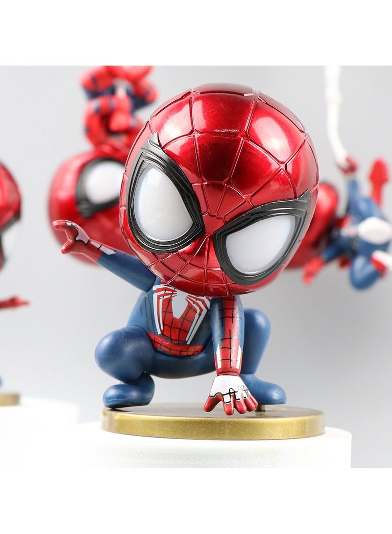 general Spider-Man Figure Extraordinary Spider-Man Q Version 5 Doll Figure Ornaments Refrigerator Magnets Car Cake Decoration Ornaments - Image 2