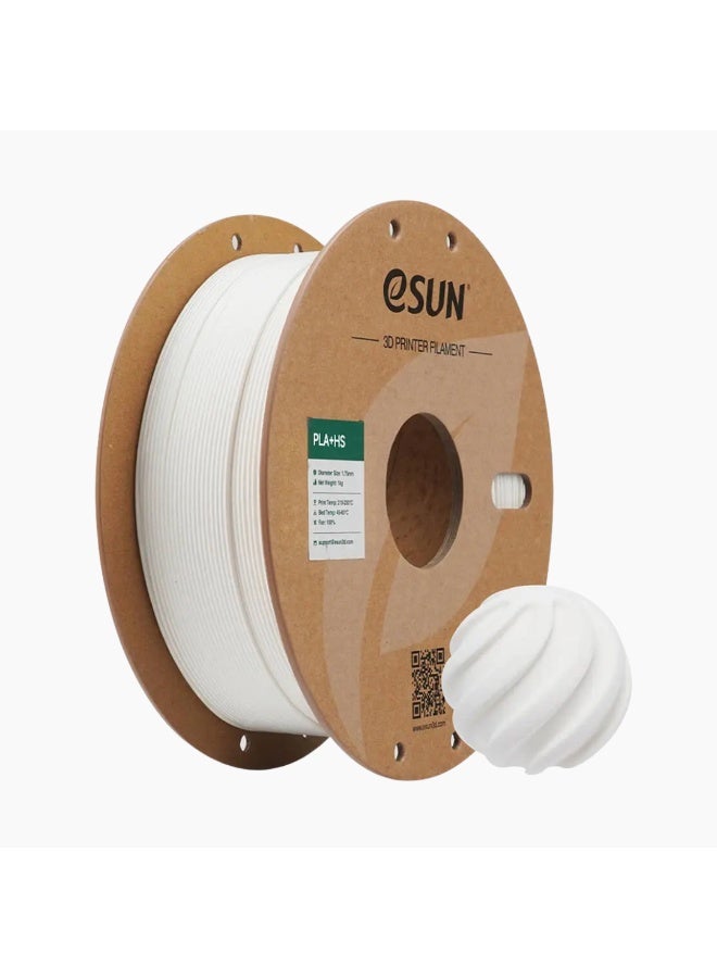 خيوط طباعة ثلاثية الأبعاد eSUN PLA+، قطر 1.75 مم، دقة أبعاد ± 0.03 مم، بكرة وزنها 1 كجم (2.2 رطل)، خيوط Speedy PLA Plus للطابعات عالية السرعة، لون أبيض حليبي