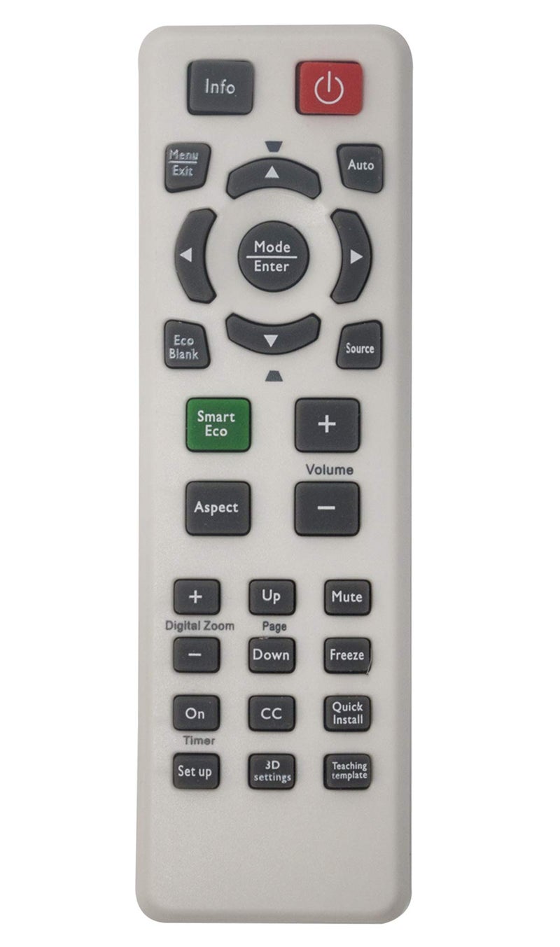 AULCMEET New Replaced Remote Control Compatible with BenQ Digital Projector MH530 MH630 MH680 MS3081+ MS504 MS504A MS506 MS507H MS511H MS512H MS514H MS517 MS517F MS517H MS521 MS521P MS524 MS524A MS524E MS527 - Image 1