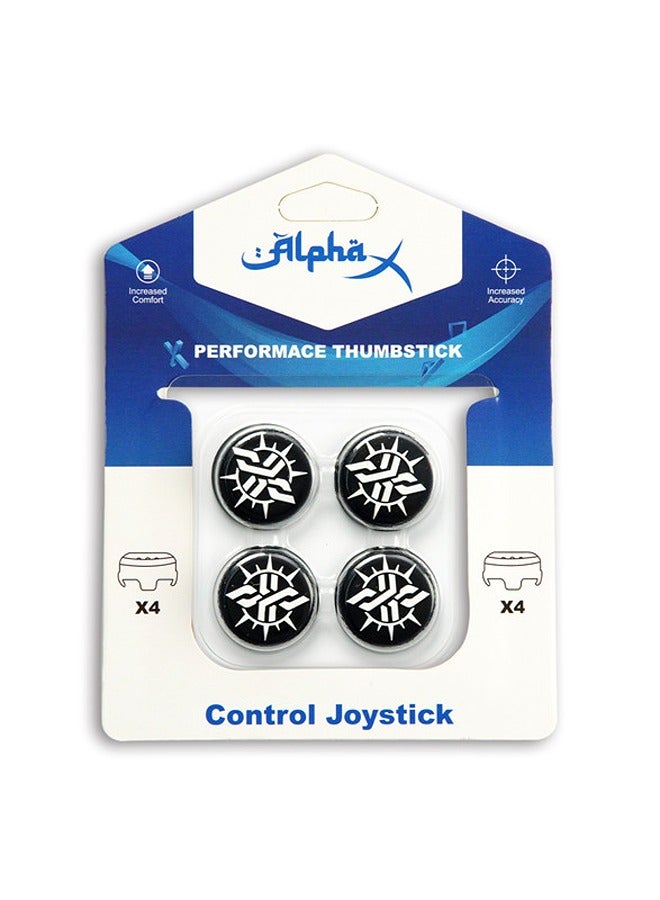 Alpha X 4-Piece Performance Thumbstick Grip Set for PS4/PS5 Controllers - Image 1