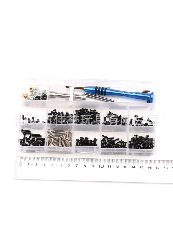 Weili WLtoys144001 High-speed Remote Control Car Original Parts 1:14 Metal Parts-Color:144001 Screw Set - Image 1