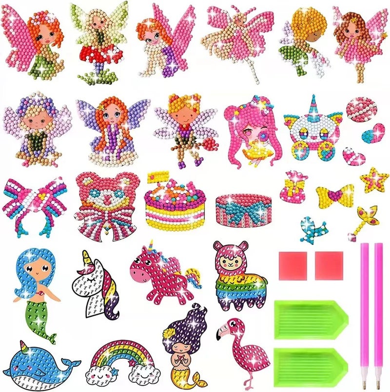 New 5D Diy Children'S Animal Diamond Painting Handmade Rhinestone Stickers Free Stickers Tools - Image 3