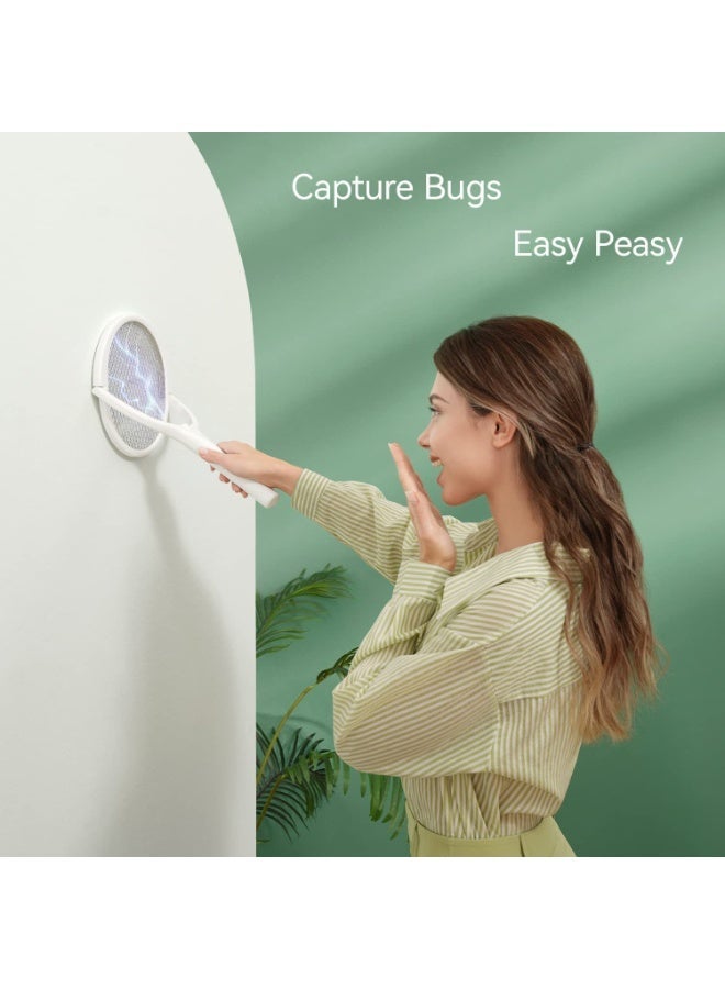 general Efficient 3-in-1 Electric Mosquito Repellent - Handheld Electric Mosquito Swatter + Mosquito Killing Lamp, Adjustable Angle, Rechargeable for Indoor/Outdoor Use - Image 1