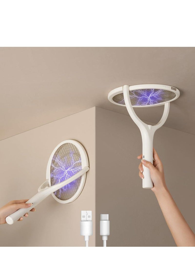 general Efficient 3-in-1 Electric Mosquito Repellent - Handheld Electric Mosquito Swatter + Mosquito Killing Lamp, Adjustable Angle, Rechargeable for Indoor/Outdoor Use - Image 5