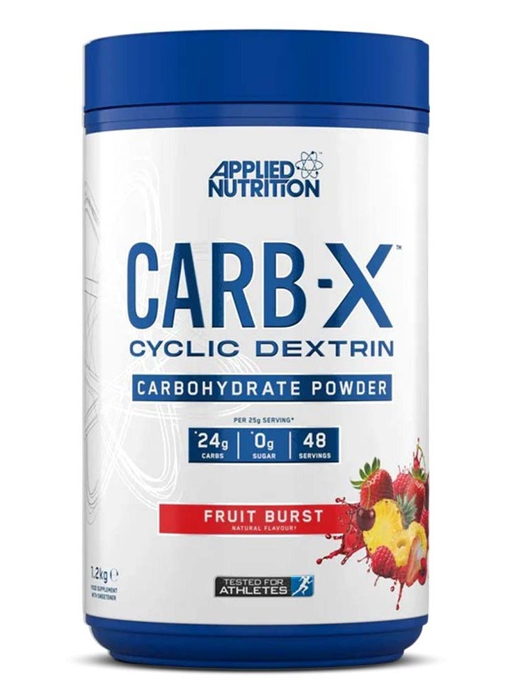 Applied Nutrition Carb-X 1.2kg – 100% Cyclic Dextrin | Fast-Digesting Carbohydrate Fuel | Fruit Burst Flavour