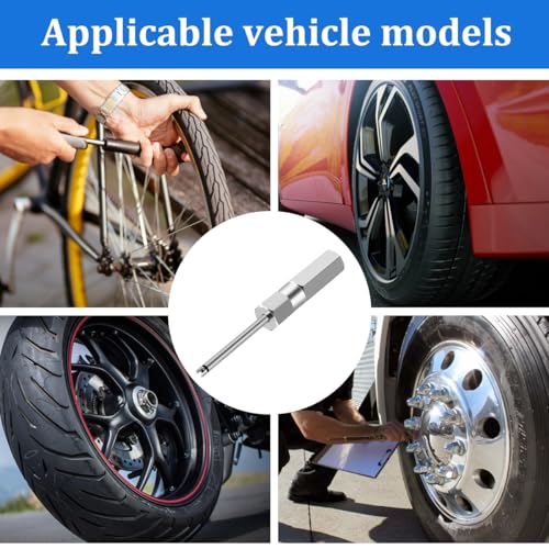 FALVFUN 2PCS Car Valve Core Removal Tool, 4.3" Magnetic Single Head Vehicle Schrader Valve Stem Remover & Installer, Heavy Duty Screwdriver Tire Stem Removal Tool, Universal for Vehicles - Image 4