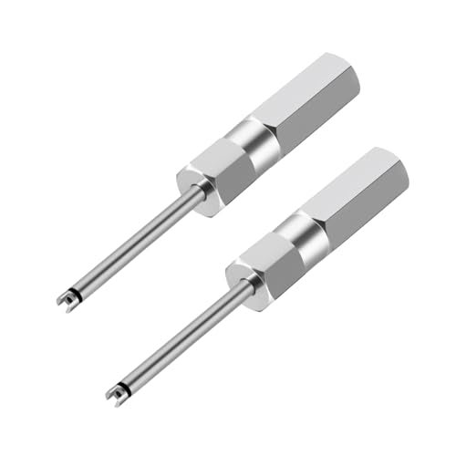 FALVFUN 2PCS Car Valve Core Removal Tool, 4.3" Magnetic Single Head Vehicle Schrader Valve Stem Remover & Installer, Heavy Duty Screwdriver Tire Stem Removal Tool, Universal for Vehicles - Image 1