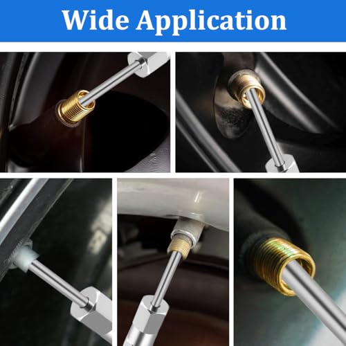 FALVFUN 2PCS Car Valve Core Removal Tool, 4.3" Magnetic Single Head Vehicle Schrader Valve Stem Remover & Installer, Heavy Duty Screwdriver Tire Stem Removal Tool, Universal for Vehicles - Image 5