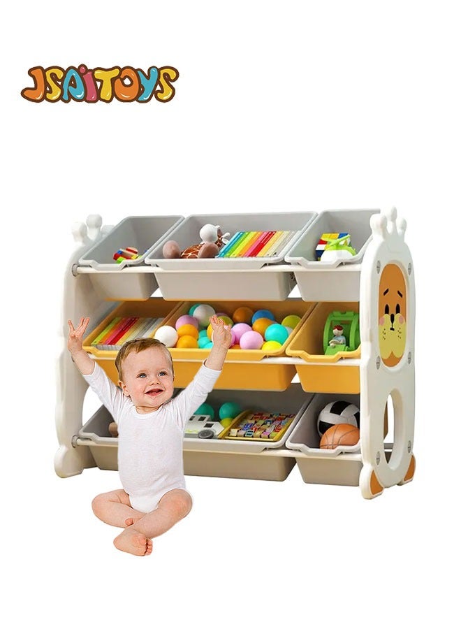 JSAITOYS Toys Organizer Kids Toy Storage Organizer Bin With Shelf For Boy Girl Kid - Image 1