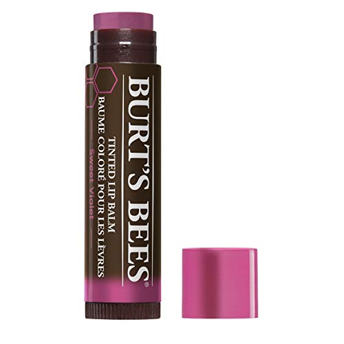 Burt's Bees Burts Bees 100 Natural Tinted Lip Balm Sweet Violet with Shea Butter Botanical Waxes 1 Tube - Image 2