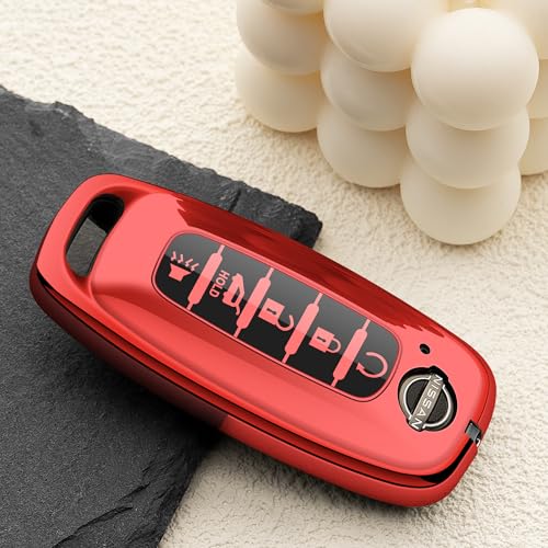 ZSPDACC for Nissan Key Fob Cover 2026 2025 2024 2023 Car Key Case 5 Buttons Rogue Armada Pathfinder Versa Accessories - Image 2