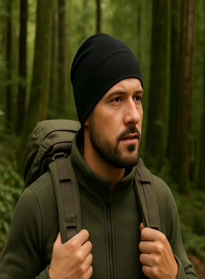 ASVP Shop Merino Wool Beanie Hat - Soft, Warm, Quick-Dry Hat for Men & Women - Image 3