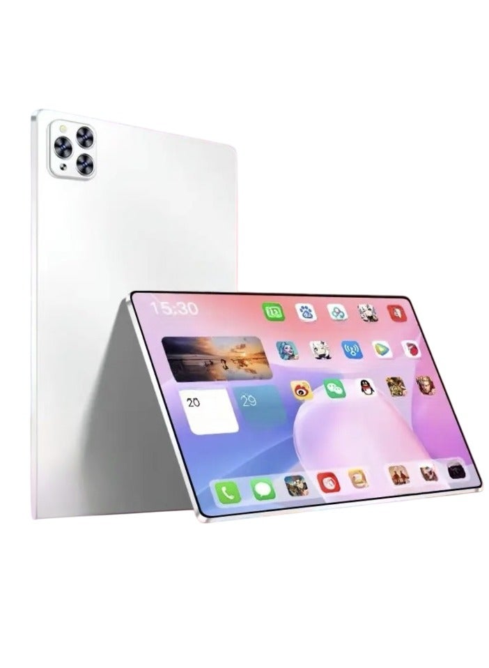 AROAQ Pad Pro Tablet Computer, 5G Full Network Android Pad, High Performance Octa Core Processor Dual Camera Student Learning Tablet For Entertainment Gaming Learning, (1pc, White, 16GB RAM 1TB ROM)  - Image 1