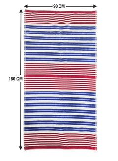 Kassino Premium Striped Oversized Beach Towels (90 x 180cm) - 100% Cotton, Soft & Quick-Dry, Double Stitched for Durability, Perfect towels for Beach and Pool (2PCS) (2, Red and Blue Stripes) - pzsku/Z94C4BBF205A72C1E41E1Z/45/_/1737547726/8830db27-4d70-4eb4-bdcc-b8062c093a46