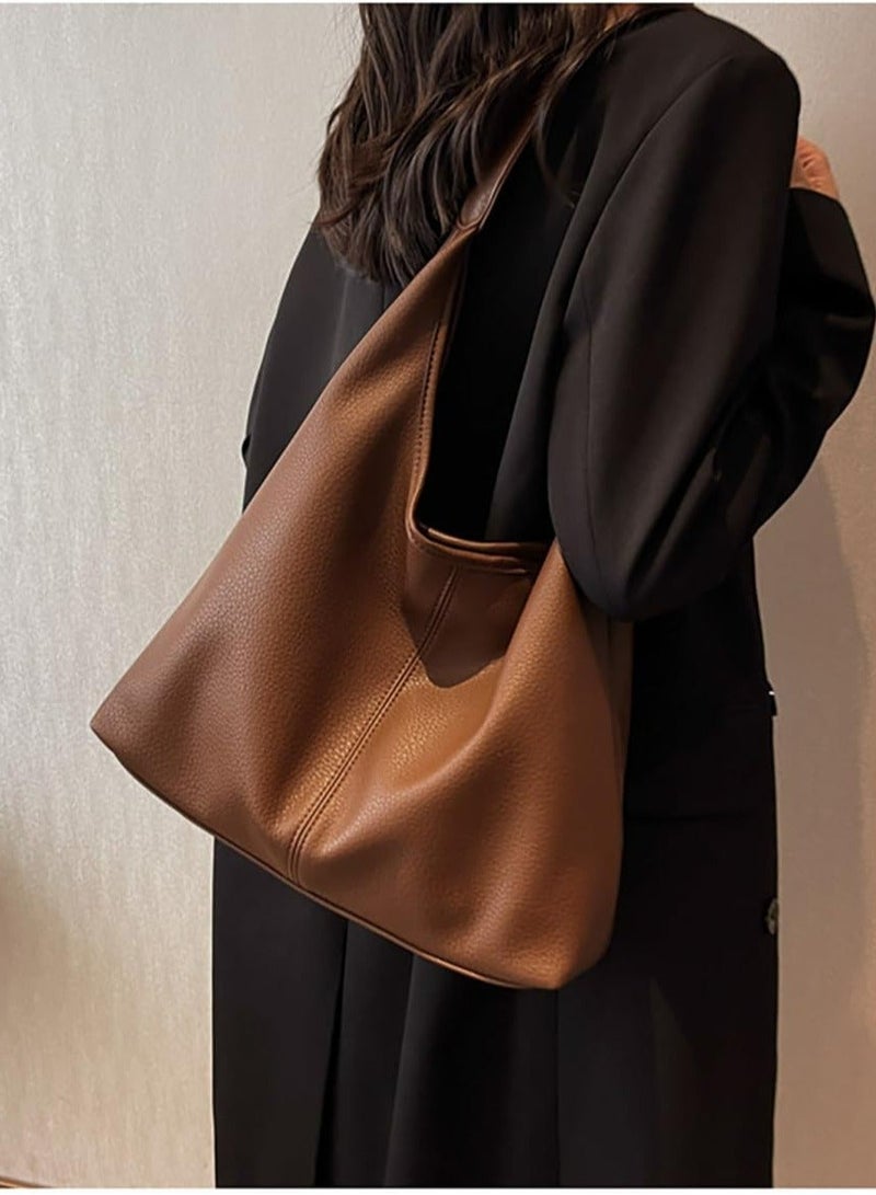 Women Tote Bags Shoulder Handbag for Women, Soft PU Leather Purse with Top Handle Big Capacity Ladies Shoulder Bags - Image 3
