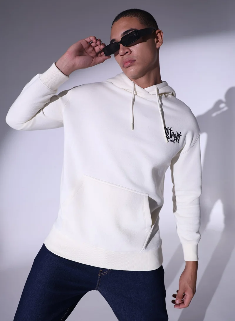 Hubberholme White Sweatshirt For Men