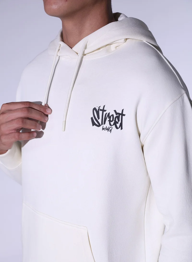 Hubberholme White Sweatshirt For Men