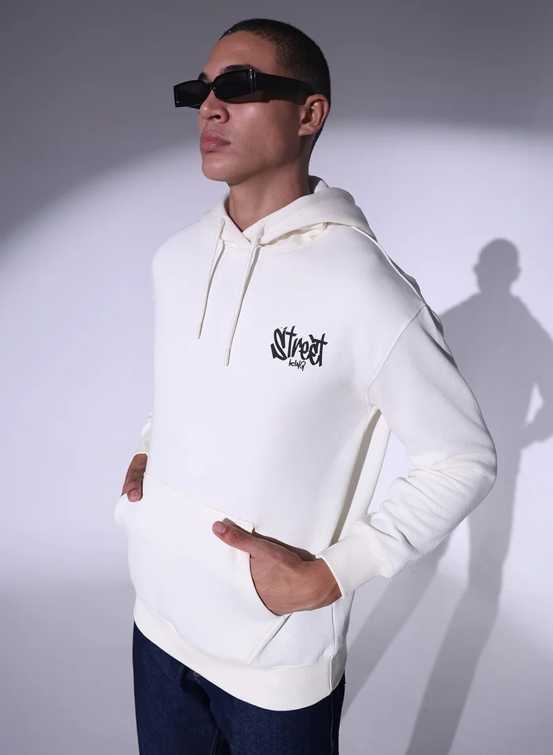 Hubberholme White Sweatshirt For Men