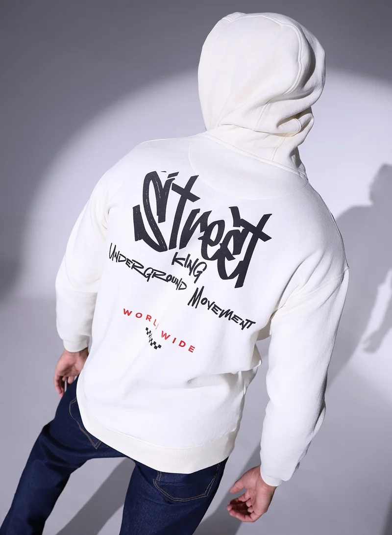 Hubberholme White Sweatshirt For Men
