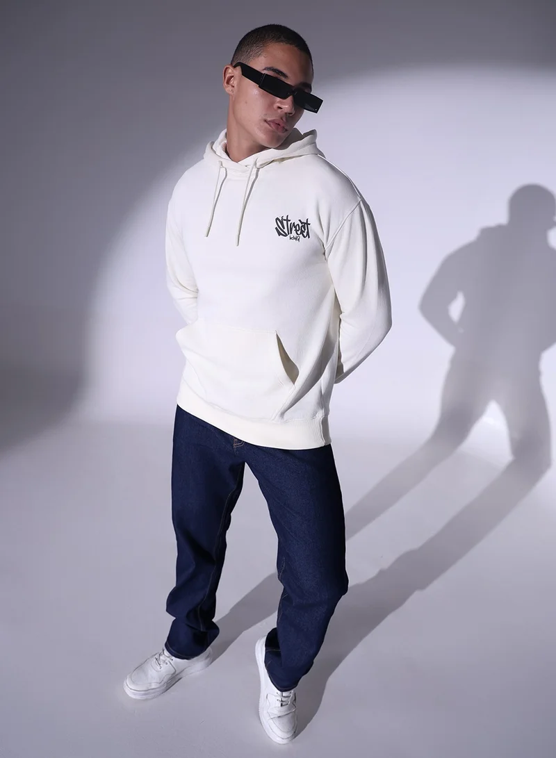 Hubberholme White Sweatshirt For Men