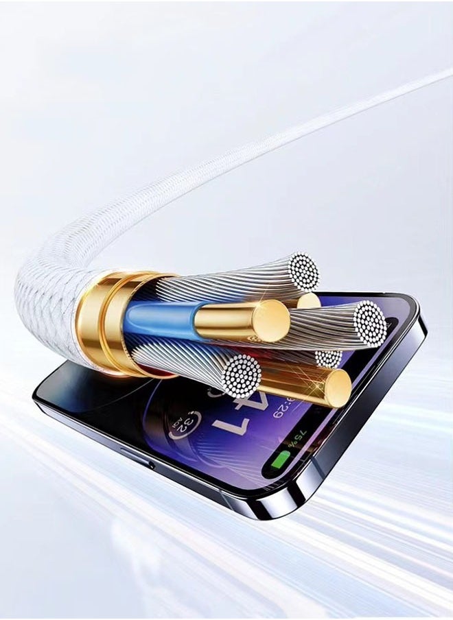 Polish'D TypeC Super Fast Charging Braided Data Cable 1.5M Blue  - Image 3