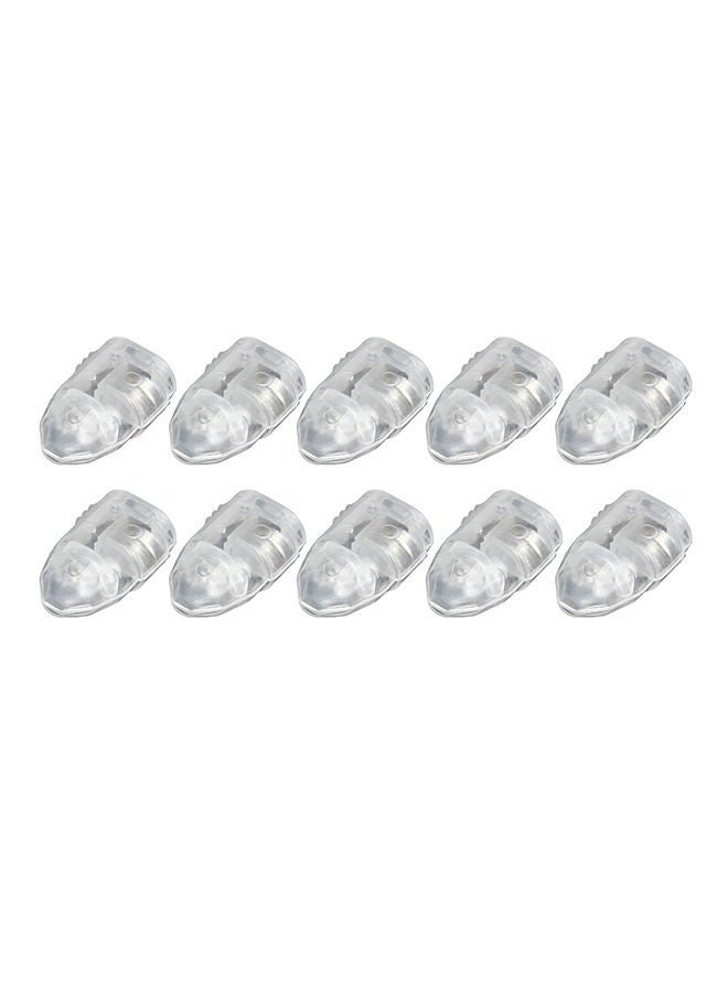 NIBEMINENT 10-Pack LED Balloons Lights White 15 x 1.5 10centimeter 