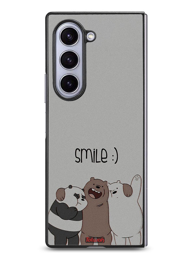 Tolwak Samsung Galaxy Z Fold6 Protective Case Cover Friends Smile - Image 1