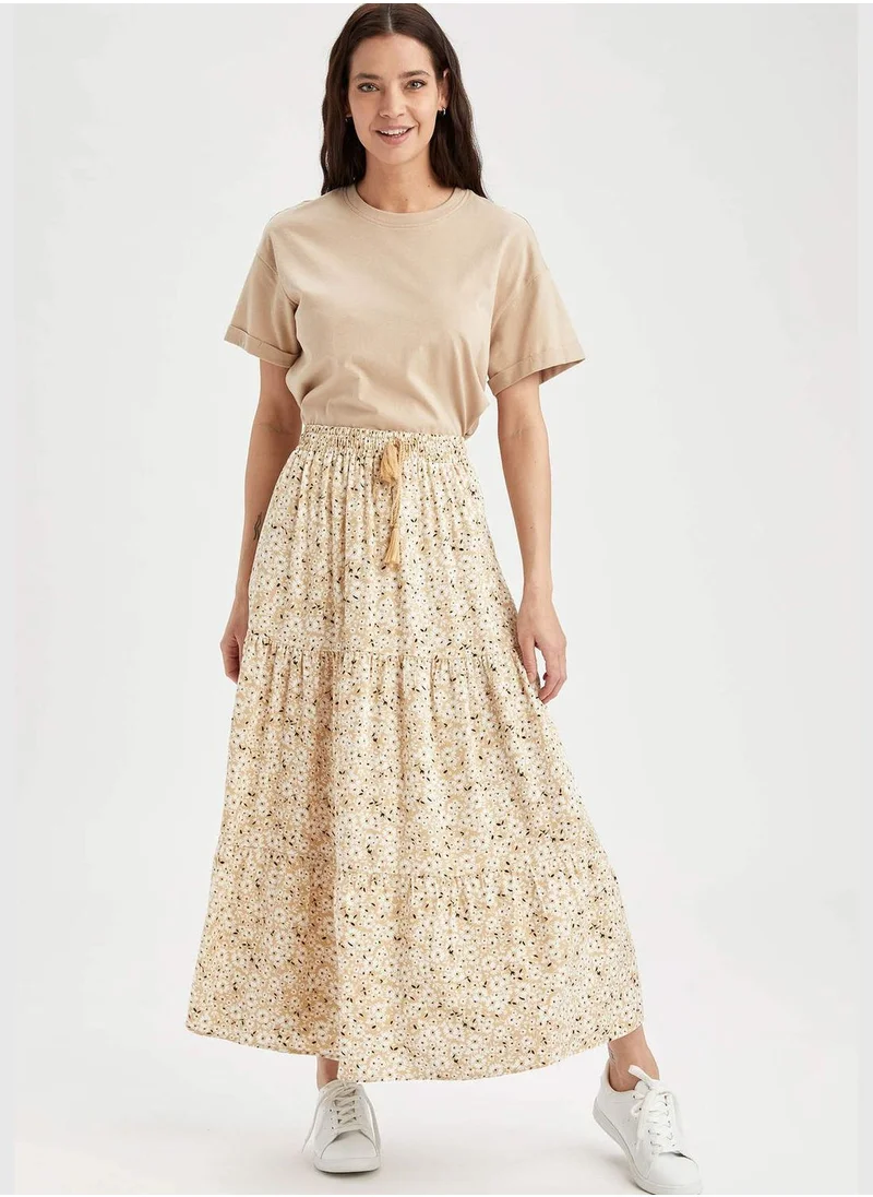 ديفاكتو Woman Relax Fit Woven Skirt