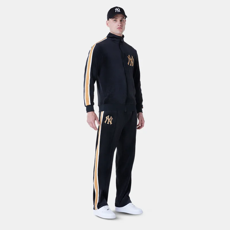 New Era Black Men's MLB New York Yankees Velour Track Jacket for Men | Best Price UAE
