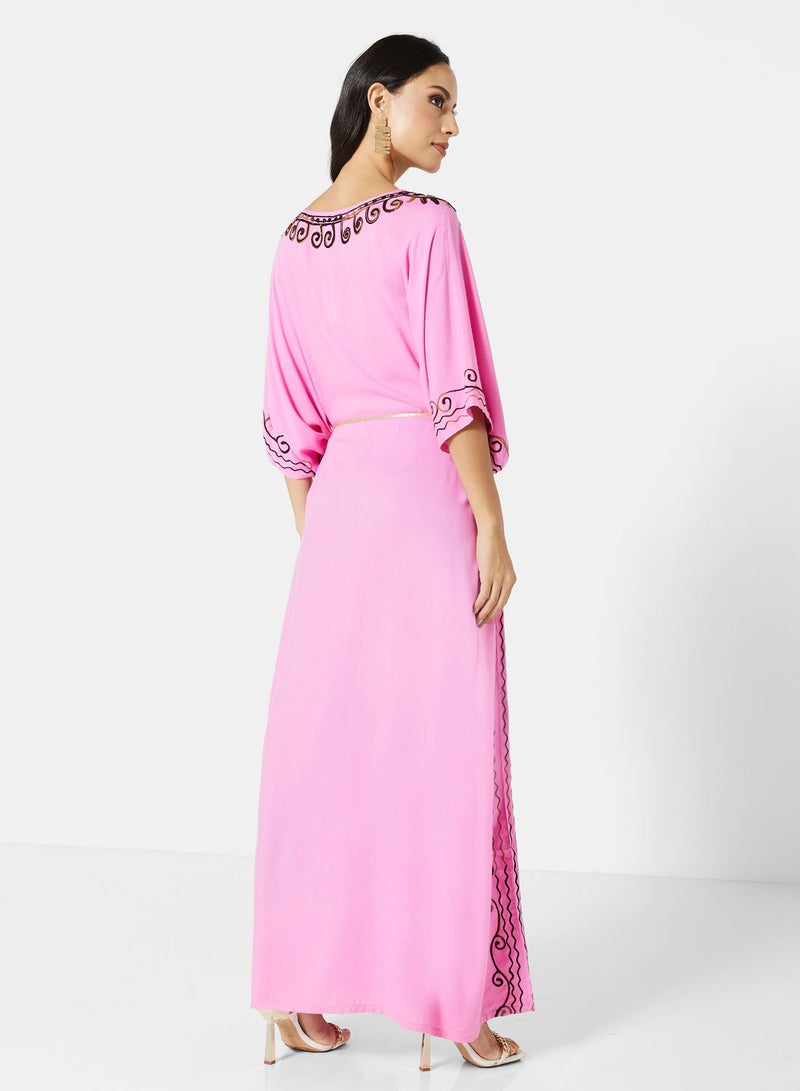 ARABIAN CLOSET EMBROIDERED KAFTAN  - Image 2