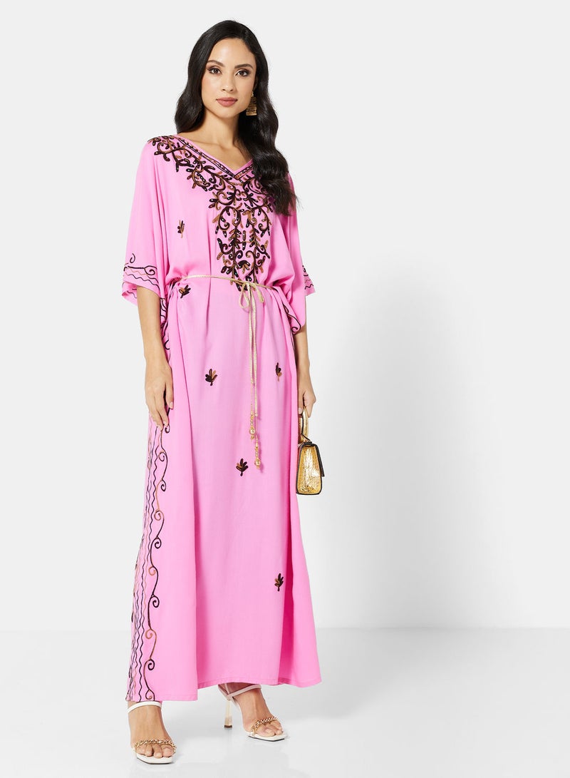 ARABIAN CLOSET EMBROIDERED KAFTAN  - Image 5