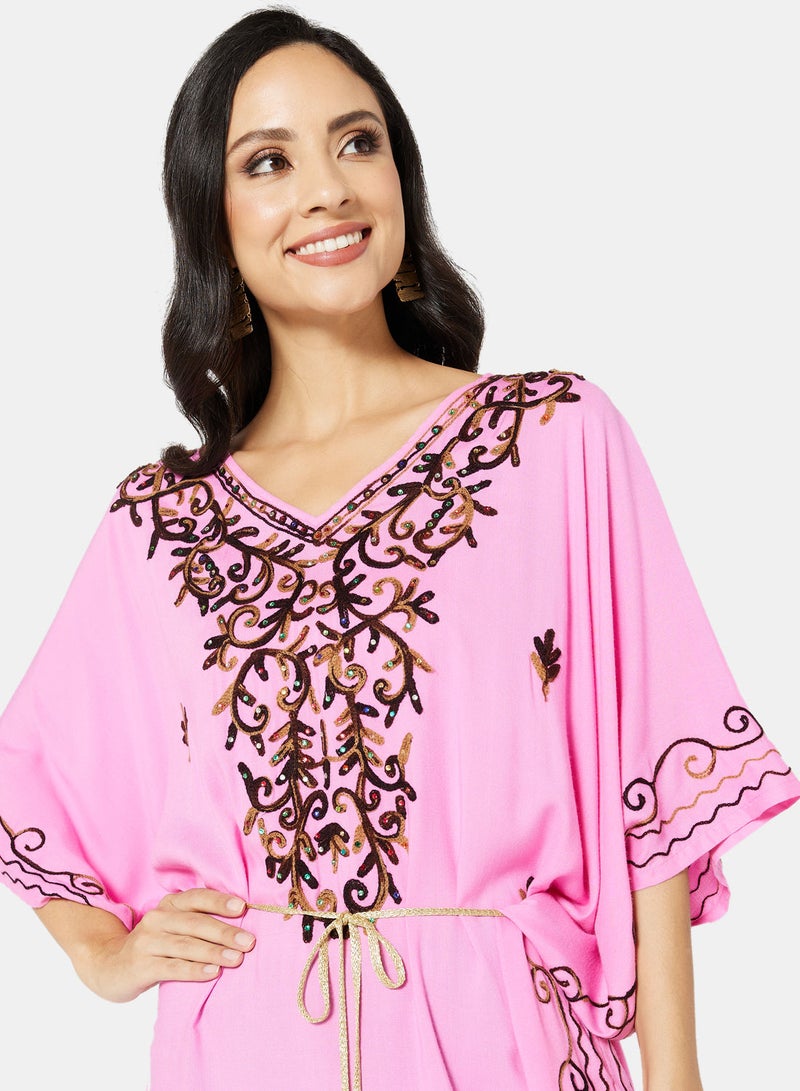 ARABIAN CLOSET EMBROIDERED KAFTAN  - Image 3