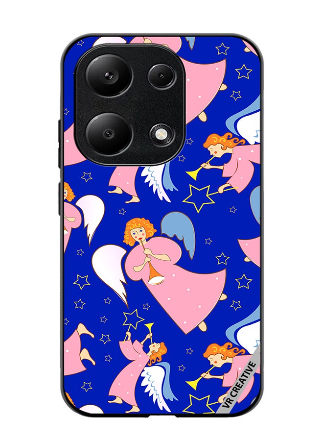VR CREATIVE Protective Case Cover For Xiaomi Redmi Note 13 Pro 4G Christmas Angels With Flutes Design Multicolour - Image 1