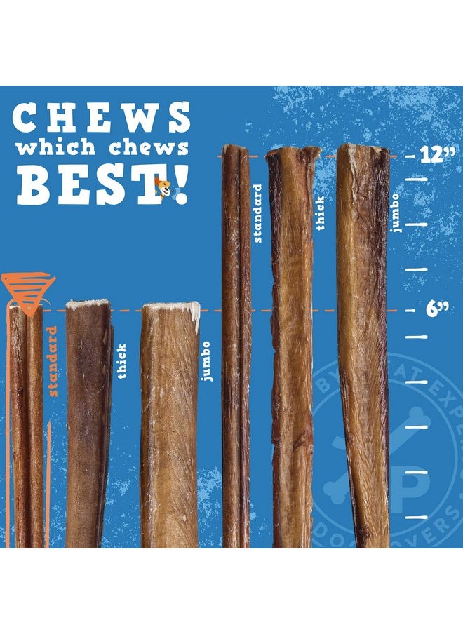 jack Jack&Pup 6Inch Odor Free Bully Sticks Dog Treats | Single Ingredient All Natural Dog Treat Chews | Long Lasting Bully Sticks For Medium Dogs (25 Pack)  - Image 4