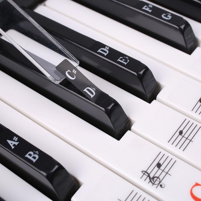 Removable Piano Keyboard Stickers 88 Keys For Beginners With Tweezer - Image 4