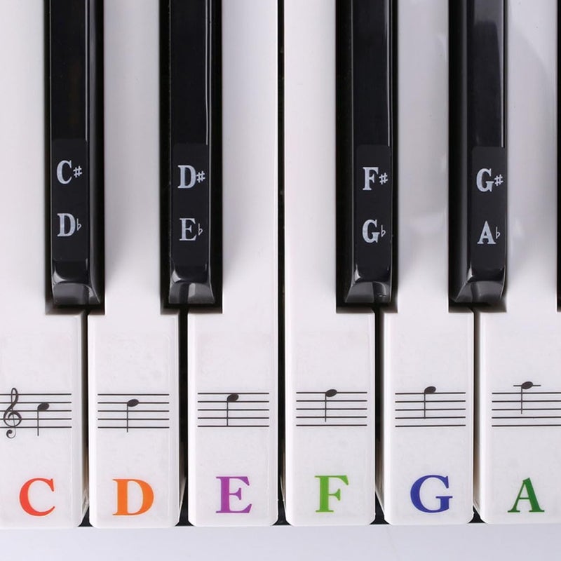 Removable Piano Keyboard Stickers 88 Keys For Beginners With Tweezer - Image 3