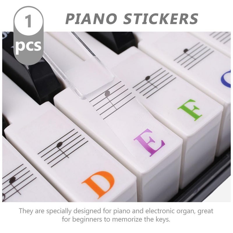 Removable Piano Keyboard Stickers 88 Keys For Beginners With Tweezer - Image 5