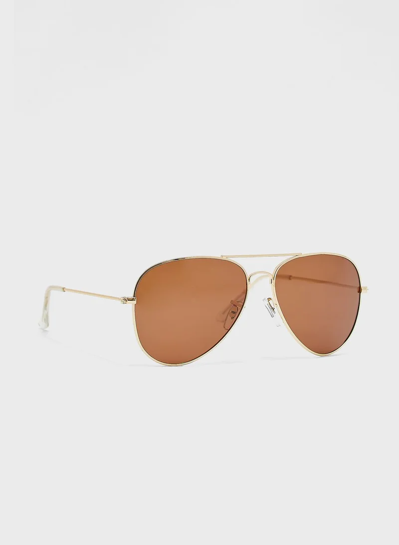 Robert Wood Polarized Aviator Sunglasses