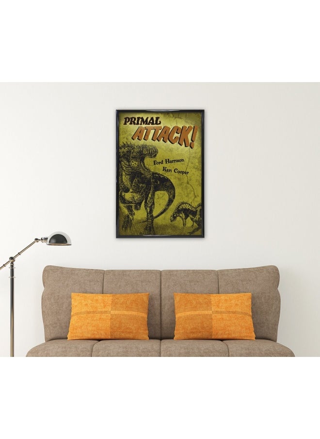 MCS Trendsetter 27x40 Poster Frame Black HighGloss Vertical  Horizontal Wall Hanging Large Picture Frame for Photos Posters  Art Prints 1Pack