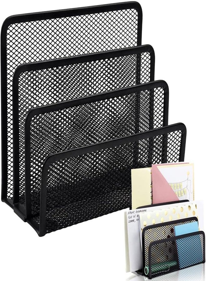 mechdel Plastic Foldable And Stackable Stationary Office Tray, File Tray, Document Tray, Paper Tray A4 Documents/Papers/Letters/Folders Holder Desk Organizer (Large, Pack Of 3),Off-White - Image 1