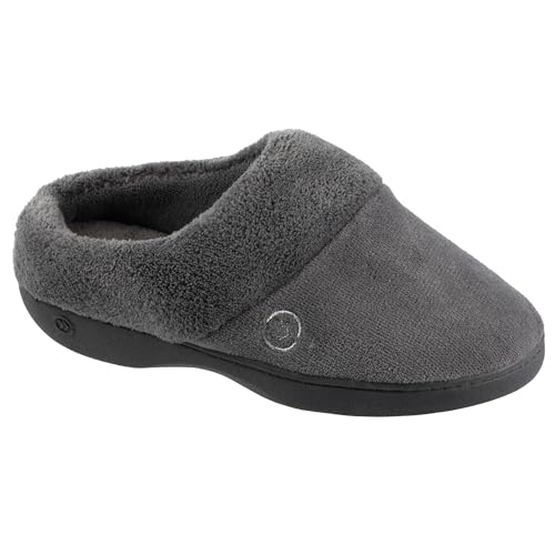 isotoner Women's Classic Clog Slippers with Memory Foam Comfort and Non-Slip Stability, Ash, 9.5-10 - Image 5