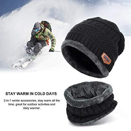 HIVER Unisex Acrylic Woolen Women's Winter Beanie Cap Black_Medium - Image 4