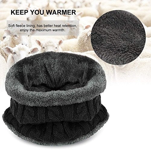 HIVER Unisex Acrylic Woolen Women's Winter Beanie Cap Black_Medium - Image 5