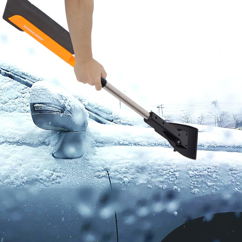 Extendable Ice Scraper For Vehicle Windshield Multi-Functional Snow Removal Tool Vehicle Ice Scraper Snow Removal Tool Windshield Snow Scraper - Image 3