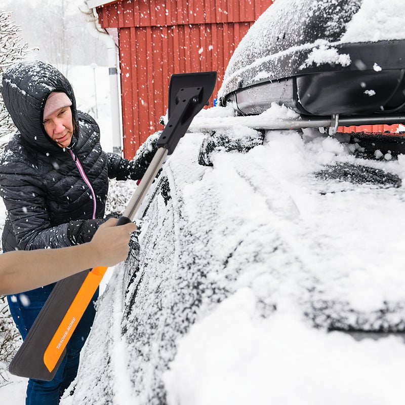 Extendable Ice Scraper For Vehicle Windshield Multi-Functional Snow Removal Tool Vehicle Ice Scraper Snow Removal Tool Windshield Snow Scraper - Image 4