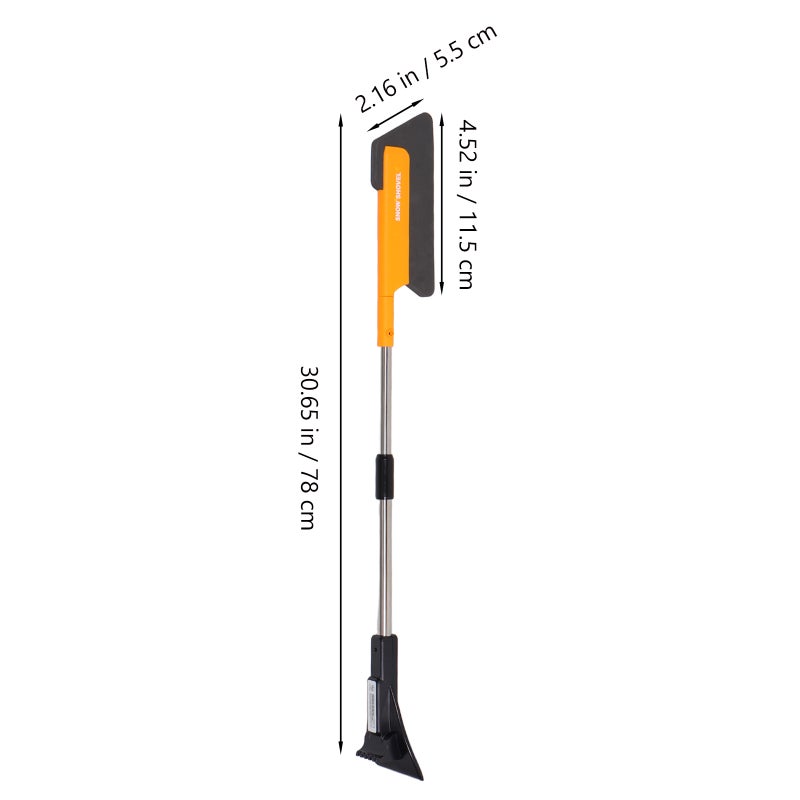 Extendable Ice Scraper For Vehicle Windshield Multi-Functional Snow Removal Tool Vehicle Ice Scraper Snow Removal Tool Windshield Snow Scraper - Image 2